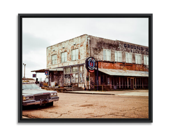 Le club de blues Ground Zero, propriété de l’acteur américain Morgan Freeman, dans le Delta du Mississippi, lieu de naissance du blues aux États-Unis.