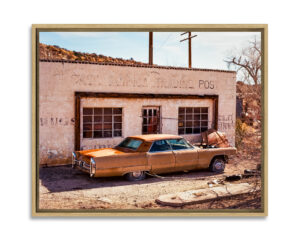 Vestige d’un commerce relais le long de la route 66 à Paraje au Nouveau Mexique.