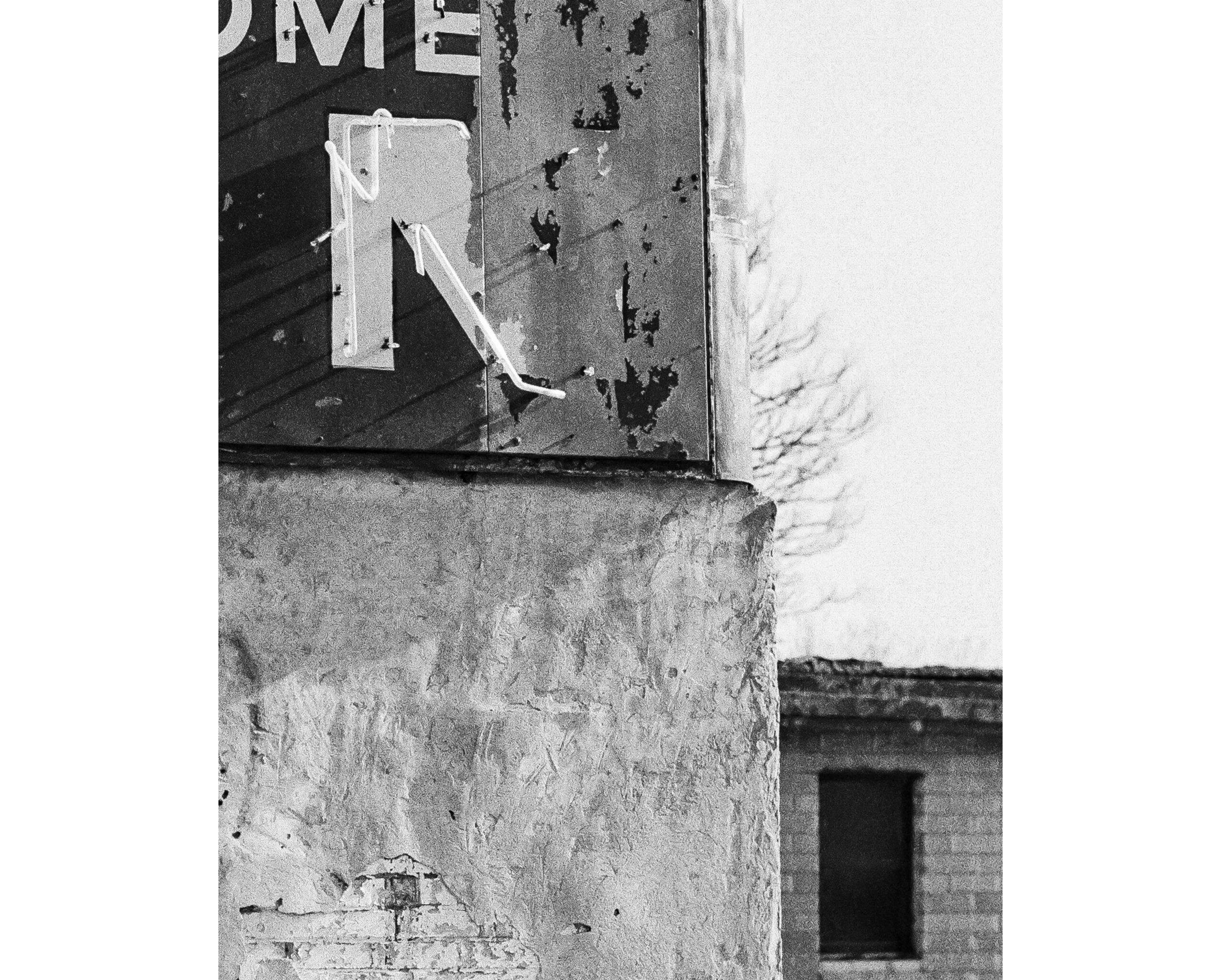 Welcome Inn Vestige d’un ancien business le long d’une route texane.