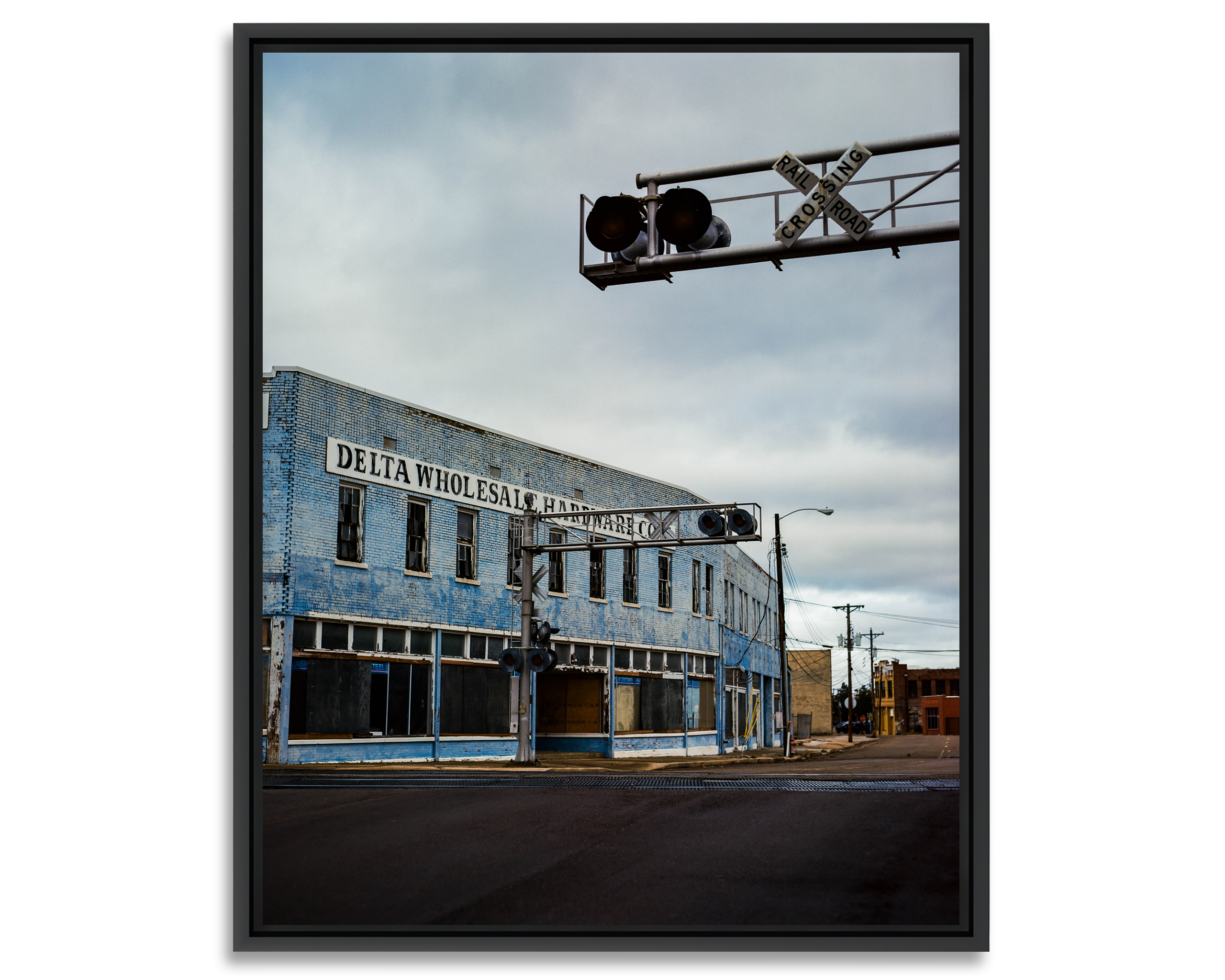 Delta Un immeuble abandonné, ancien grossiste quincailler, dans le Delta du Mississippi, lieu de naissance du blues aux États-Unis.