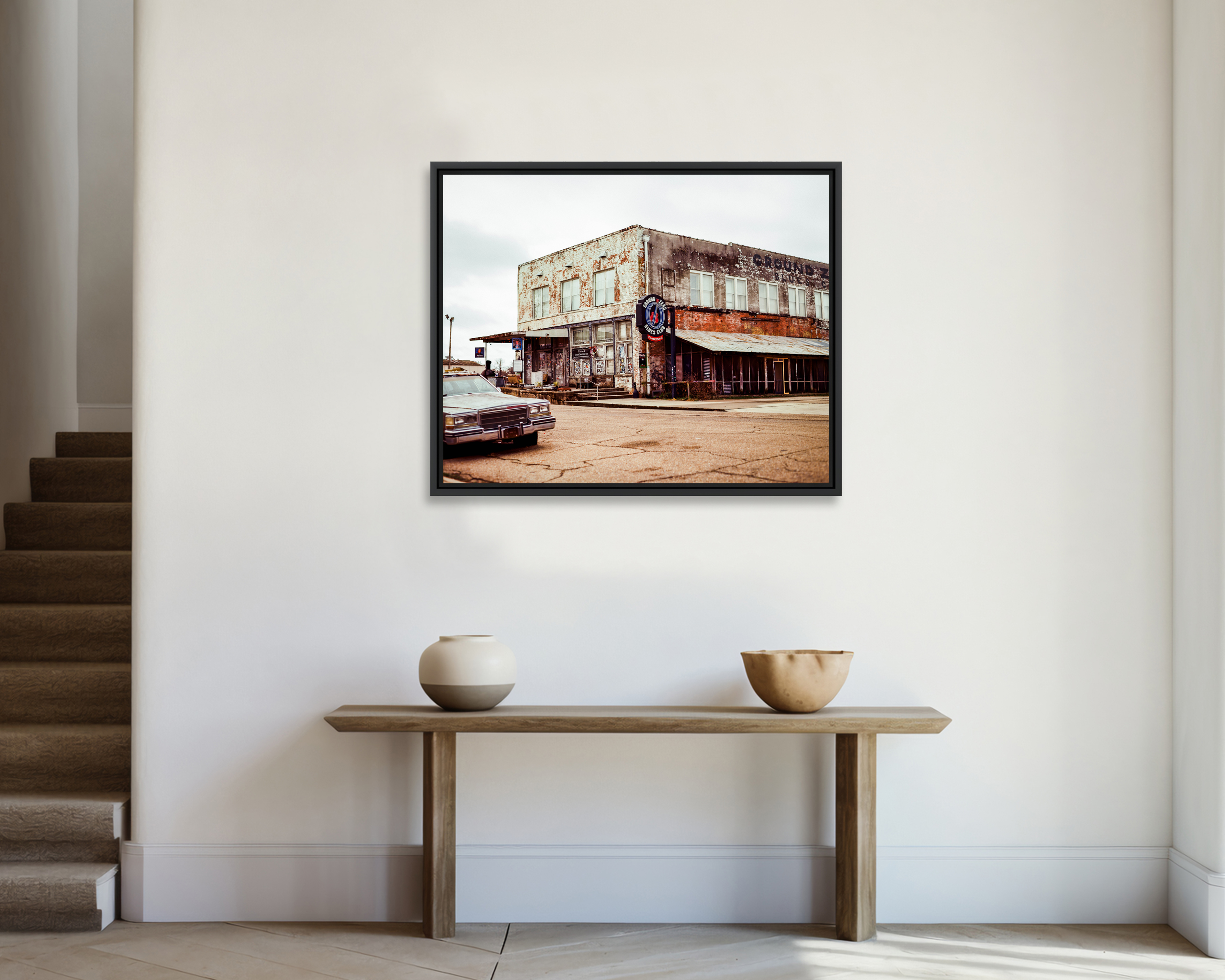 Ground Zero Le club de blues Ground Zero, propriété de l’acteur américain Morgan Freeman, dans le Delta du Mississippi, lieu de naissance du blues aux États-Unis.