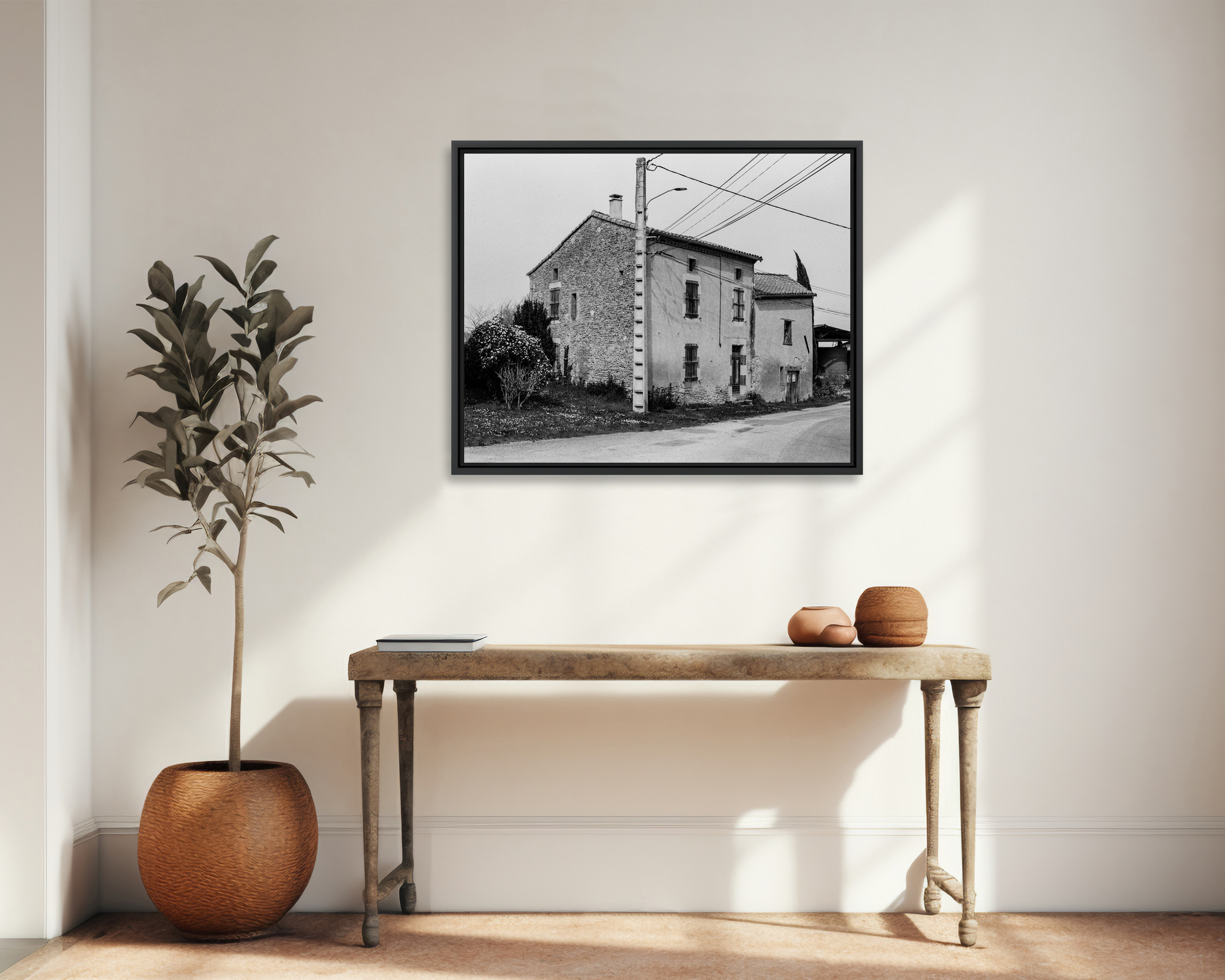 Le Pujol Vieille maison du Tarn dans un village en haut d'une colline.