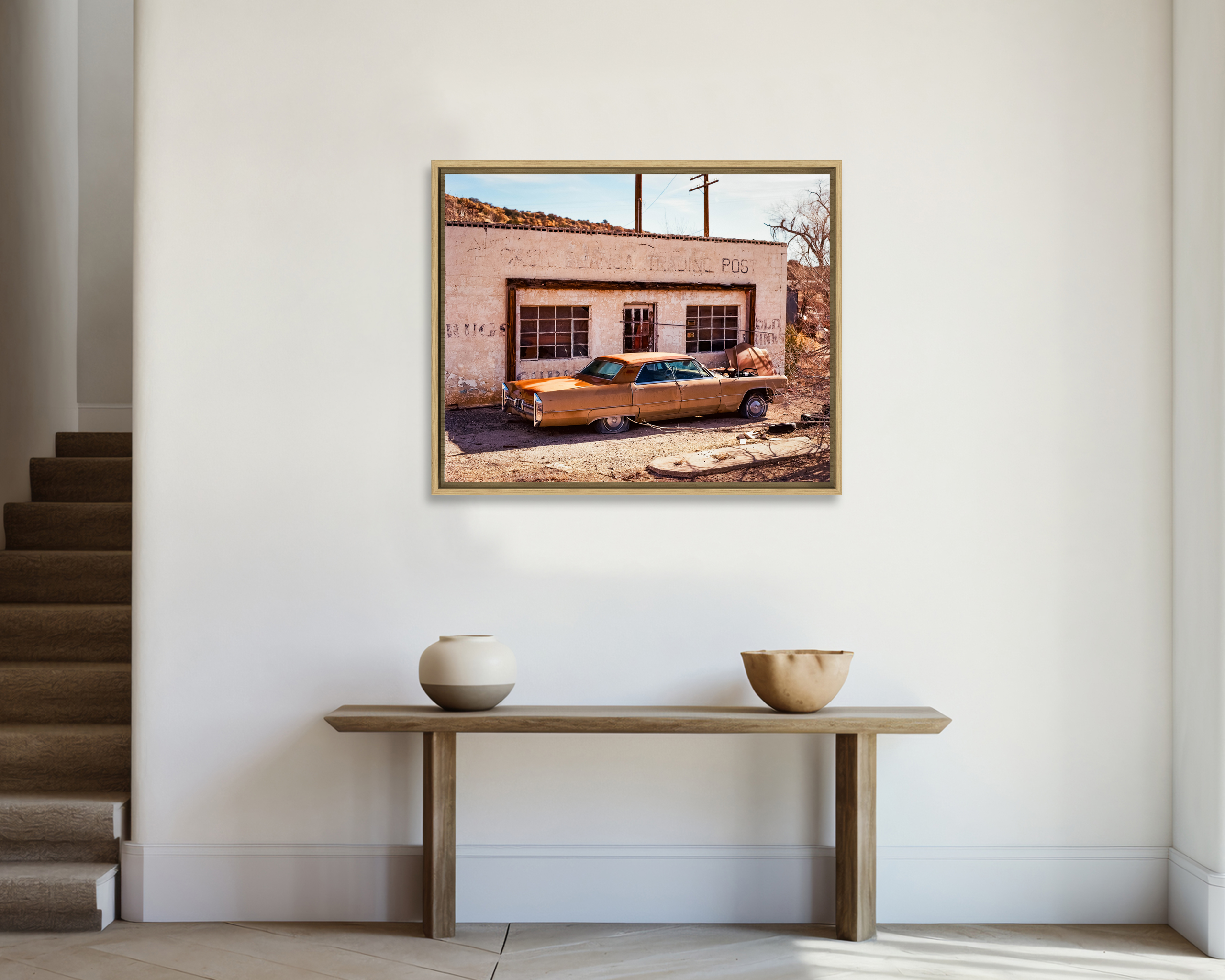 ROUTE 66 Vestige d’un commerce relais le long de la route 66 à Paraje au Nouveau Mexique.