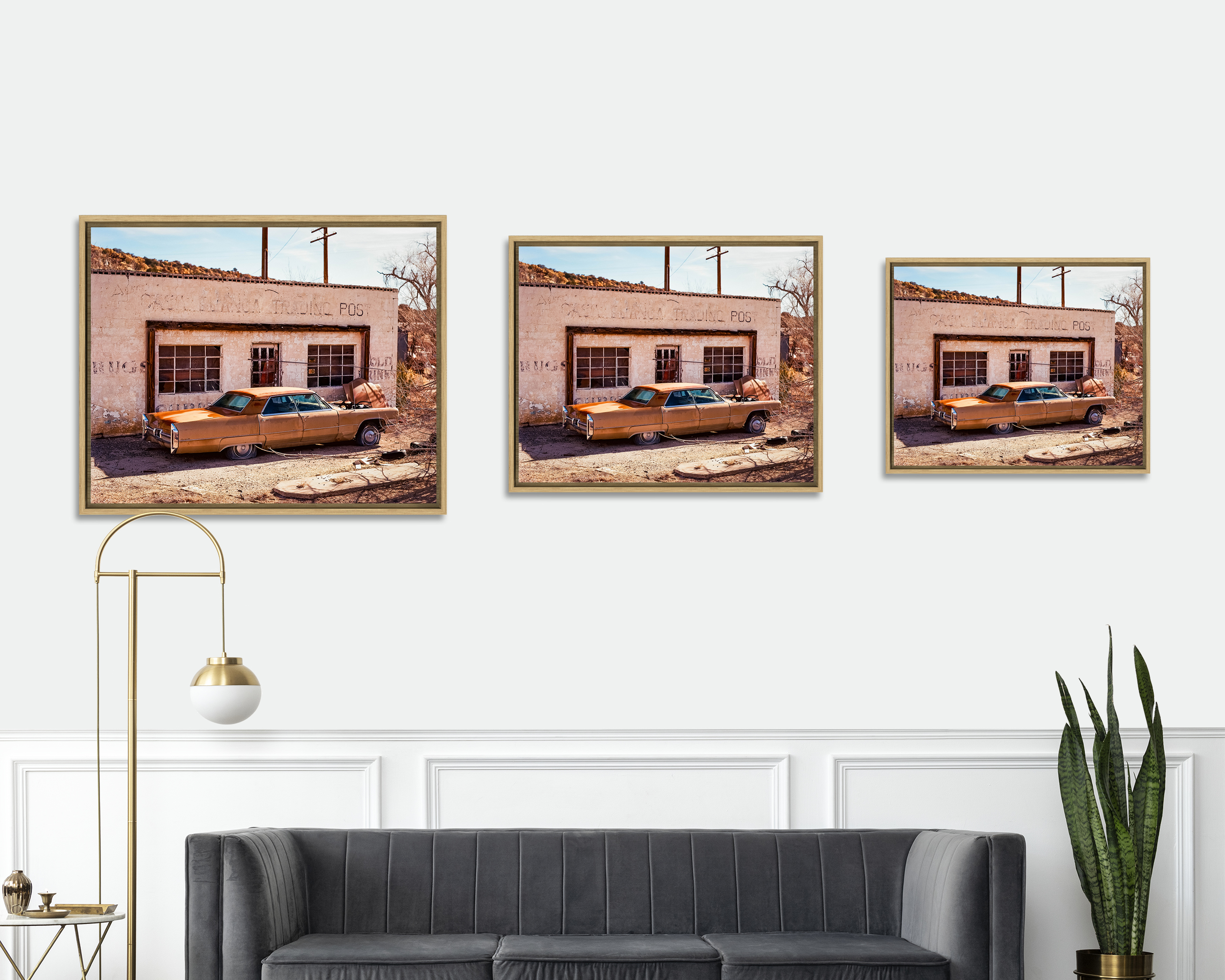 ROUTE 66 Vestige d’un commerce relais le long de la route 66 à Paraje au Nouveau Mexique.