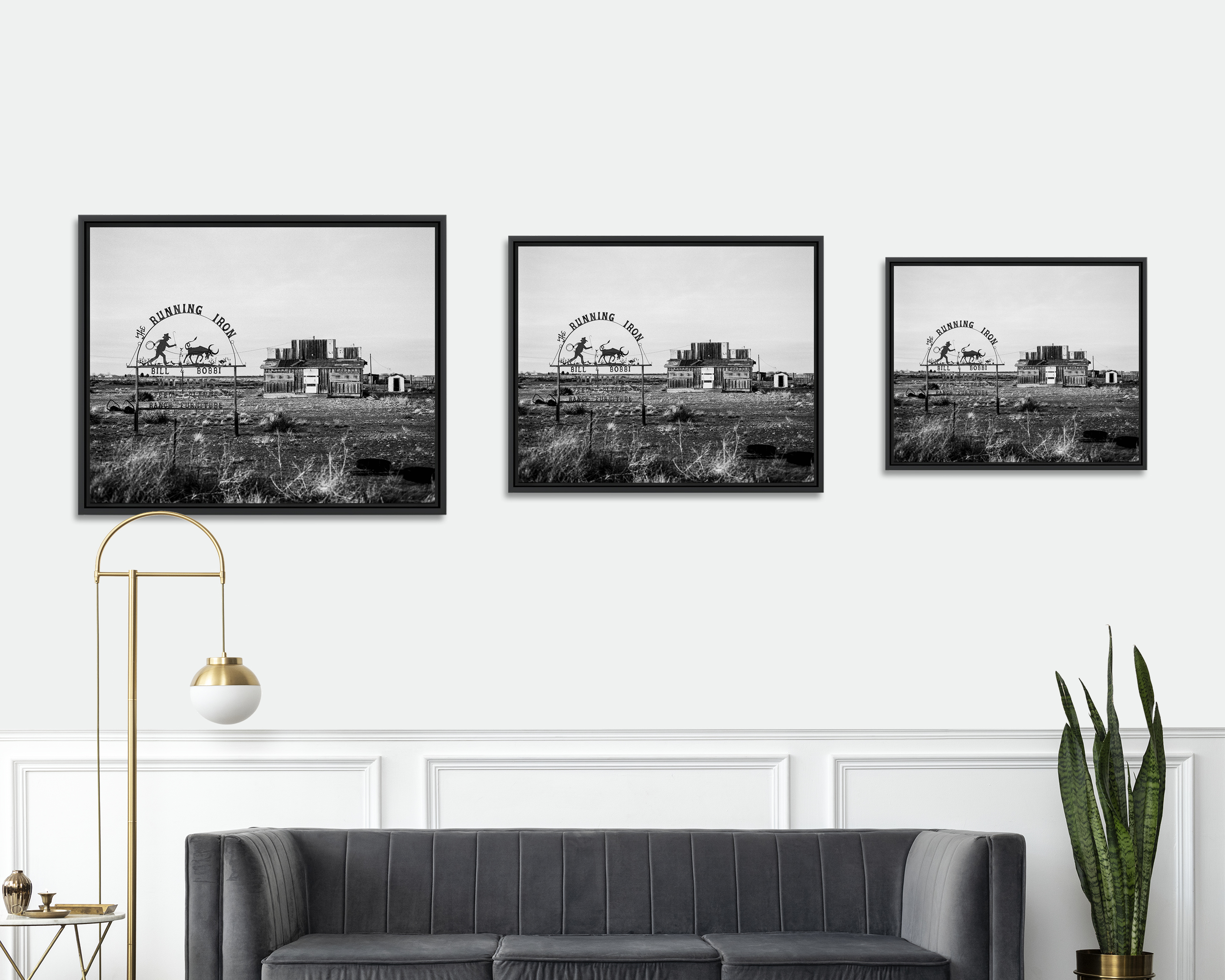 The Running Iron Le ranch de Bill & Bobby Williams au bord d'une route texane.